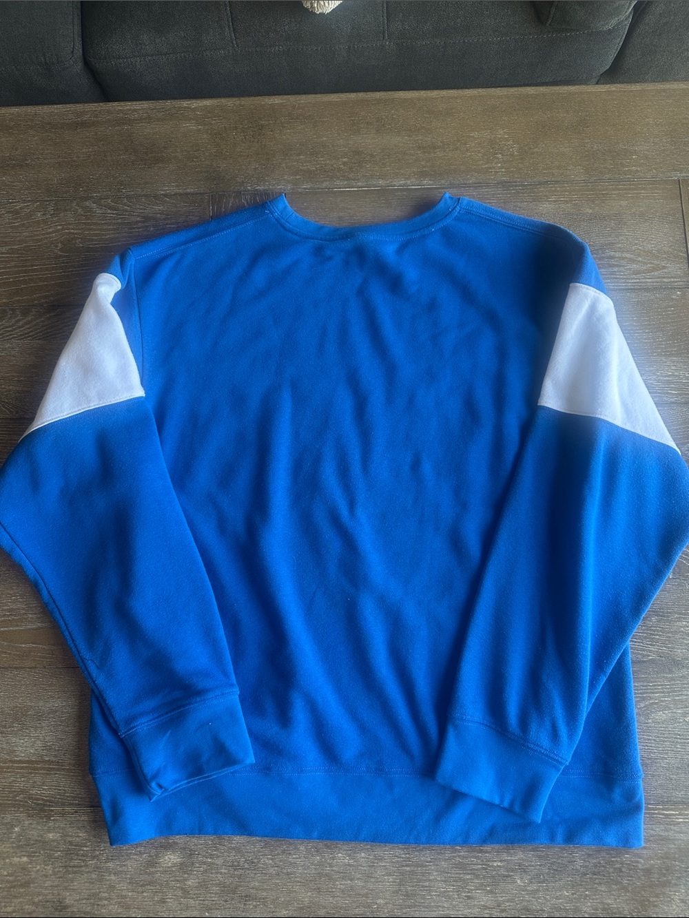 SDSU Jackrabbits Blue & White Colorblock Crewneck Sweater - Picture 3 of 3